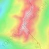 Topografische Karte Piz Forun, Höhe, Relief