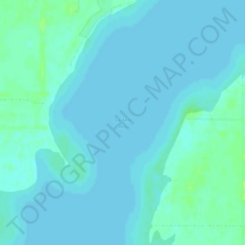Topografische Karte Six Mile Bay, Höhe, Relief