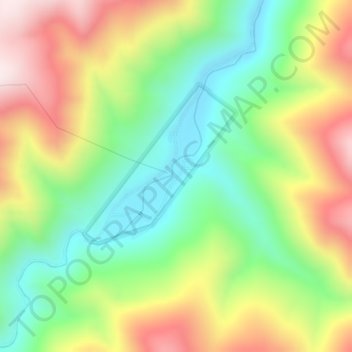 Topografische Karte Cobalt, Höhe, Relief