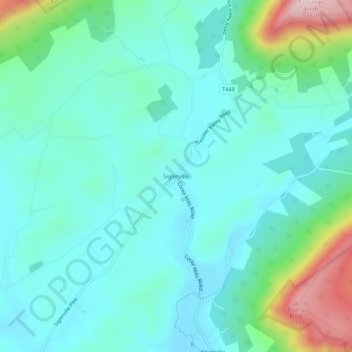 Topografische Karte Siglerville, Höhe, Relief