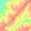 Topografische Karte Guinea Mills, Höhe, Relief
