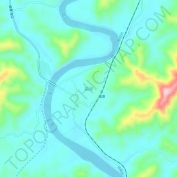 Topografische Karte 福港, Höhe, Relief