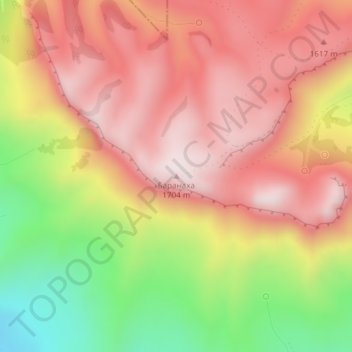 Topografische Karte Баранаха, Höhe, Relief