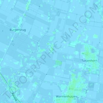 Topografische Karte Eenigenburg, Höhe, Relief