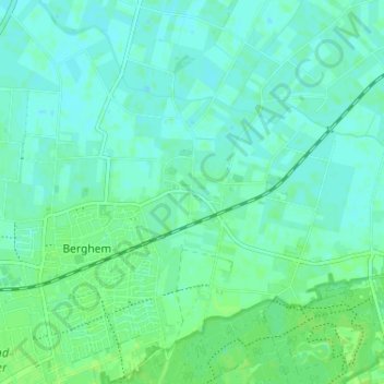 Topografische Karte Duurendseind, Höhe, Relief