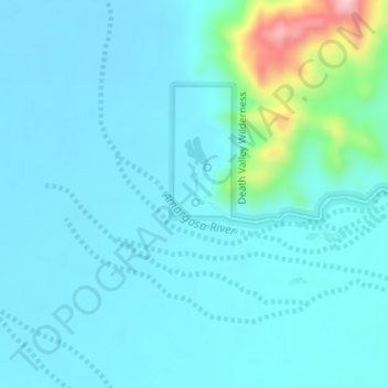 Topografische Karte Saratoga Spring, Höhe, Relief