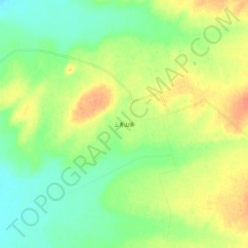 Topografische Karte 三青山镇, Höhe, Relief