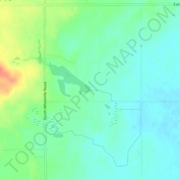 Topografische Karte Duncan Dam, Höhe, Relief