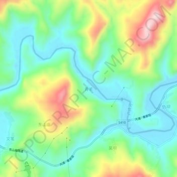 Topografische Karte 青羊, Höhe, Relief