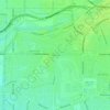 Topografische Karte Kern City, Höhe, Relief