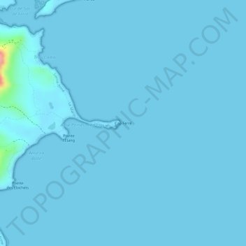 Topografische Karte Cap Ferré, Höhe, Relief