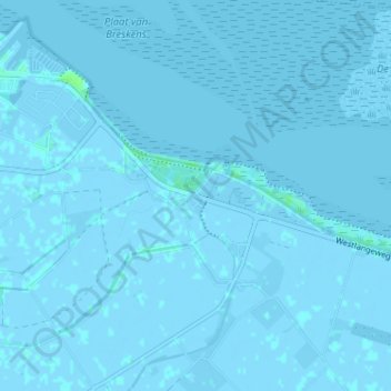 Topografische Karte Nummer Een, Höhe, Relief