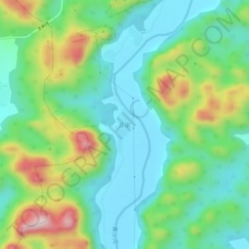 Topografische Karte 苏家, Höhe, Relief