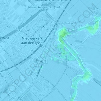 Topografische Karte 's-Gravenweg, Höhe, Relief