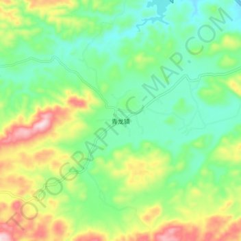 Topografische Karte 青龙镇, Höhe, Relief