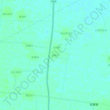 Topografische Karte 前衙村, Höhe, Relief