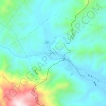 Topografische Karte 九门口, Höhe, Relief