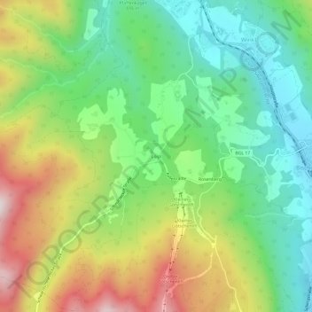 Topografische Karte Loipl, Höhe, Relief