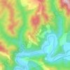 Topografische Karte 边山, Höhe, Relief