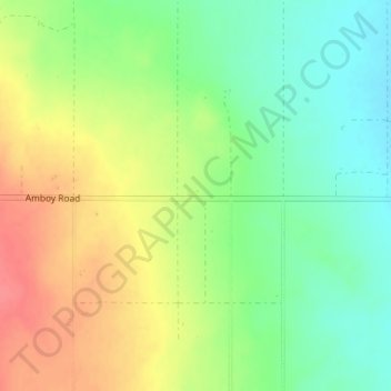 Topografische Karte Wonder Valley, Höhe, Relief