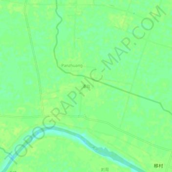 Topografische Karte 潘沟, Höhe, Relief