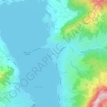 Topografische Karte Willerzell, Höhe, Relief