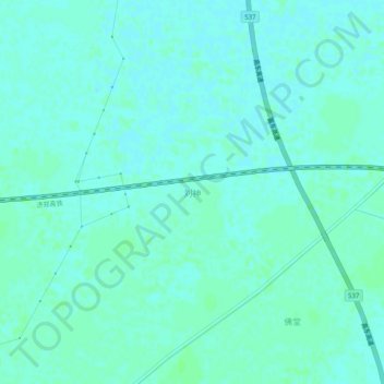 Topografische Karte 刘神, Höhe, Relief