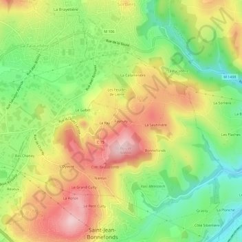 Topografische Karte Faynuly, Höhe, Relief