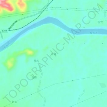 Topografische Karte 长隆, Höhe, Relief