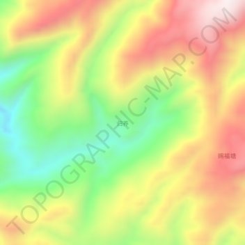 Topografische Karte 归养, Höhe, Relief