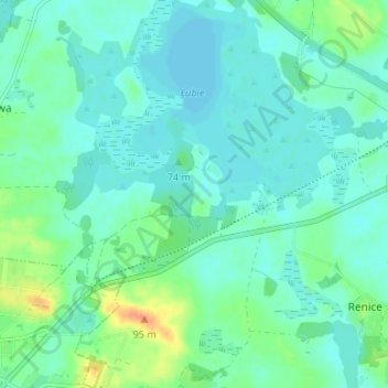 Topografische Karte Hemitz Vorwerk, Höhe, Relief