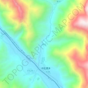 Topografische Karte 麦拉, Höhe, Relief