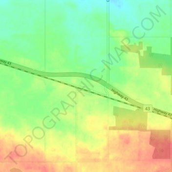 Topografische Karte Cherhill, Höhe, Relief