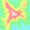 Topografische Karte 九峰山, Höhe, Relief