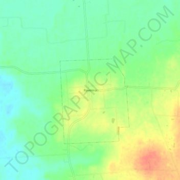 Topografische Karte Ravenna, Höhe, Relief