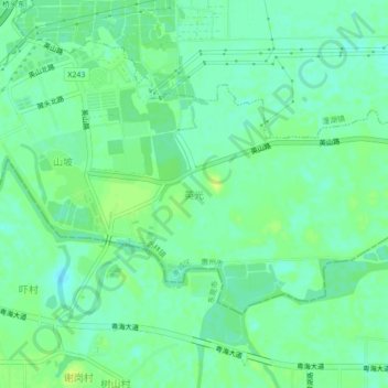 Topografische Karte 英光, Höhe, Relief