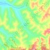 Topografische Karte 柏母, Höhe, Relief