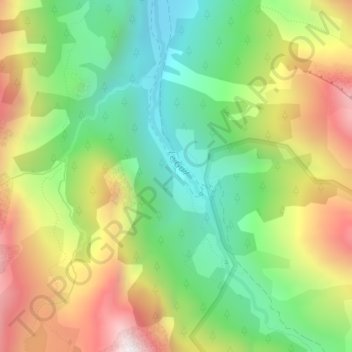 Topografische Karte La Roche Écroulée, Höhe, Relief