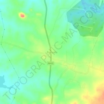 Topografische Karte Bariyatu, Höhe, Relief