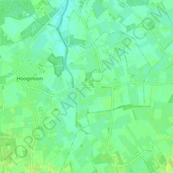Topografische Karte Heuvel, Höhe, Relief