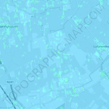 Topografische Karte Moerbeek, Höhe, Relief