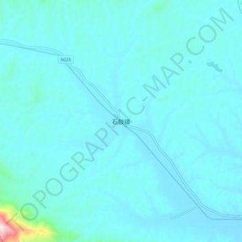 Topografische Karte 石鼓镇, Höhe, Relief