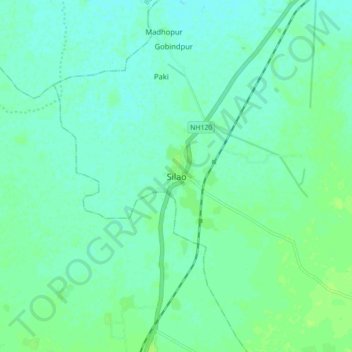 Topografische Karte Silao, Höhe, Relief