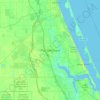Topografische Karte Port St. Lucie, Höhe, Relief