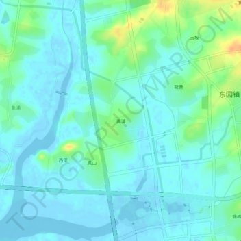 Topografische Karte 鳳浦, Höhe, Relief