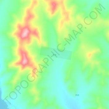 Topografische Karte 保康, Höhe, Relief