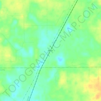 Topografische Karte Rone, Höhe, Relief