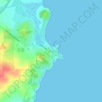 Topografische Karte Port Neill, Höhe, Relief