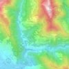 Topografische Karte Giustagnana, Höhe, Relief