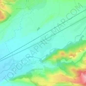 Topografische Karte Reussen, Höhe, Relief
